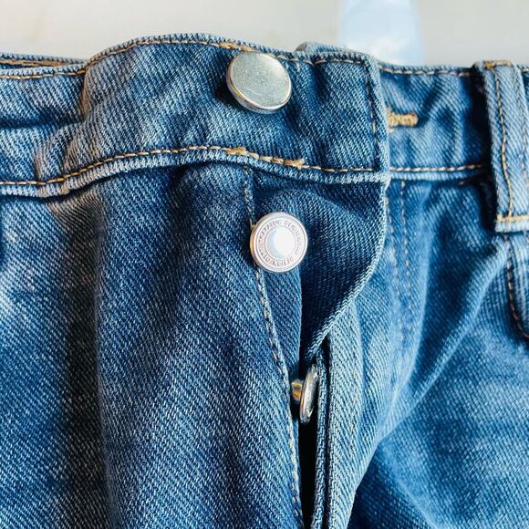 ZARA | Women’s Star Studded Mid Rise Straight Jeans Size 8 Fun Pop Button Fly - Picture 7 of 11